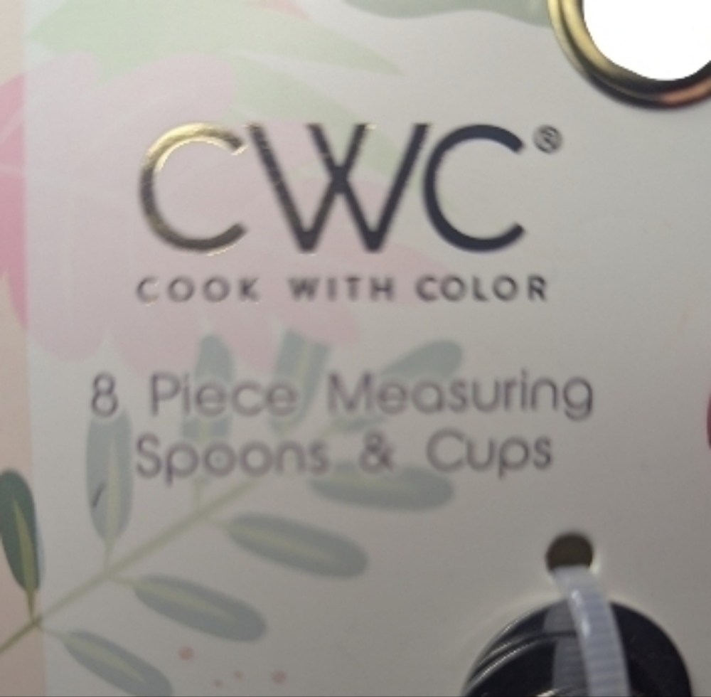 CWC Flower Measuring Cups Spoons Cook With Color Pink - Picture 4 of 7